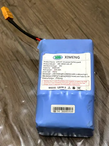Used Rechargeable Li-ion Battery Pack (XT60) - 14.8V for electrical drift  scooter