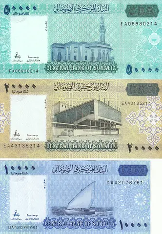 SOMALIA BANKNOTE SET 2010