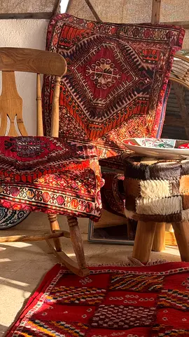 Pair of traditional Middle Eastern handwoven rugs - good usedتتت condition