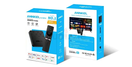Annikel Android TV Box with Remote - 4K Streaming