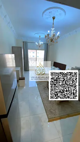 Furnished studio with balcony in Al Jurf 2, close to Delta, the courthouse, university, traffic department, and schools. Rent is 34,800 EGP payable in