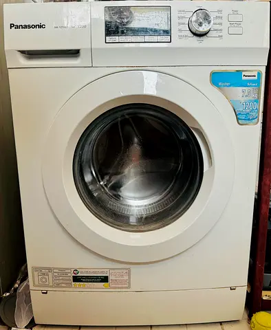 Panasonic NA-127XB1 7kg Front-Loading Washing Machine (White) - Good Working Condition