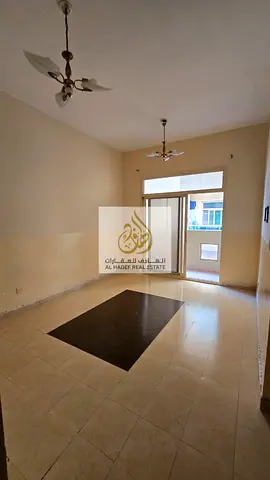 One bedroom and living room with bathroom and balcony with open view. Excellent location near the Dubai and Sharjah exit, and at the lowest prices.