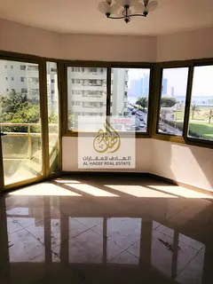 Luxury 3BR + Maid Room in Al Majaz 2 | 2 Balconies + Gym, Pool &amp; Tennis Court + Prime Location