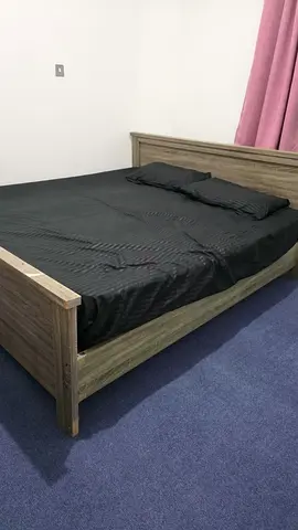 Wooden super king size Bed  Mattress
