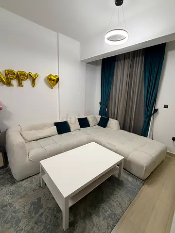 Modern White L-Shaped Sectional Sofa