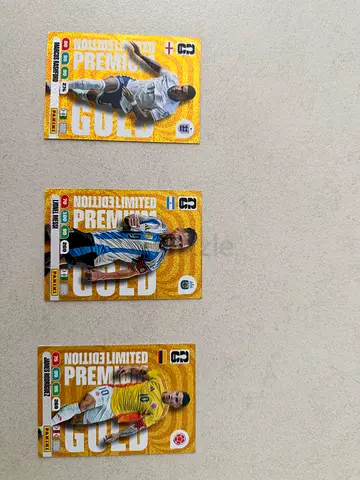 Lionel Messi | Marcus Rashford | James Rodriguez World Cup GOLD Panini Card