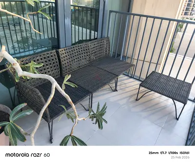 Modular Garden sofa and table set