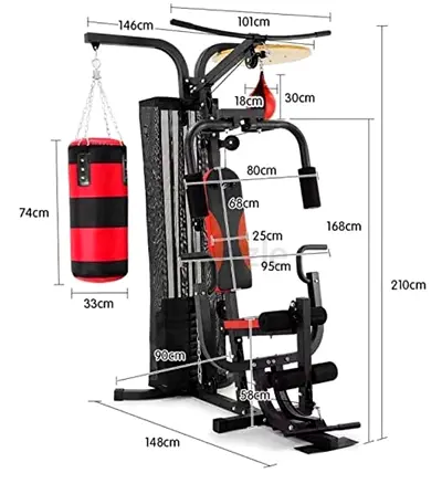 Marshal Fitness MF-9995 Multi-Function Home Gym with Punching Bag