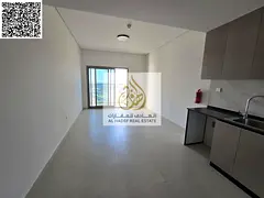First-time occupancy studio apartment with balcony, parking, gym, and swimming pool in Al Amerah, on