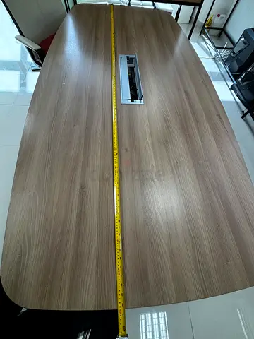 Conference Table with Built-In Pop-Up Power