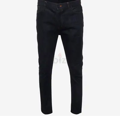 Dark Blue Slim Fit Mens Jeans - Size Not Specified