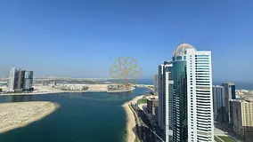 Full Sea View Ready To Move 3BHK Apartment With Master Bedroom Wardrobe Sharjah Al Anwar Tower