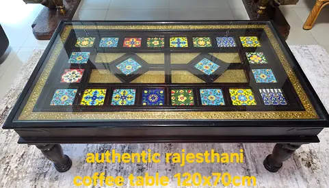 Authentic Rajasthani Handcrafted Coffee Table (120 x 70 cm)