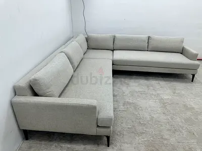 Like new condition west elm corner sofa