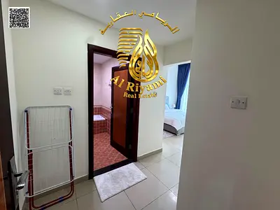 غرفة وصالة شهرى مفروش اول ساكن بإطلالة بحرية كورنيش عجمان