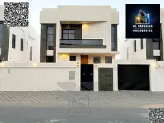Villa for sale next to the mosque and near Sheikh Mohammed Bin Zayed Road, excellent finishing at an