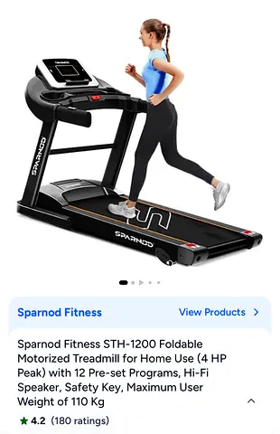 Foldable Electric Treadmill - Good Condition, Used at Home