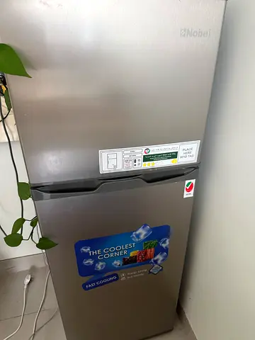 Nobel 185 L Gross / 125 L Net, Double Door Refrigerator