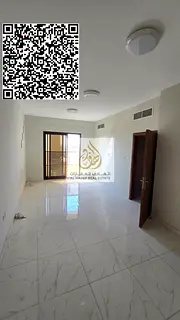 One bedroom, living room, balcony, two bathrooms, kitchen, and built-in wardrobe.