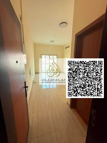 For rent in Al Rashidiya 2, Ajman: one bedroom, living room, two bathrooms, and balcony. Close to Ladies Park. Excellent location. Rent: 30,000 AED. P