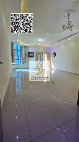 Three-bedroom apartment with a living room, maid's room, and laundry room for annual rent in Al Khor Towers.