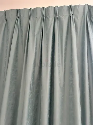 Blue high-quality curtains