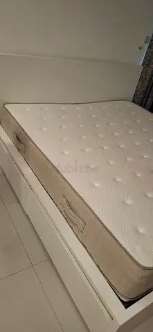 king size malm bed with top quality ikea mattress