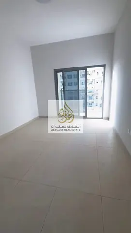 Studio for annual rent in Ajman at Garden Residence, located in a new tower and ready for the first tenant. The studio has a good size with a practica