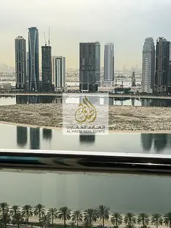 Three bedroom apartment for rent in Sharjah Al Khan with parking pool gym family facilities and prim