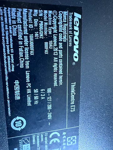 Lenovo ThinkCentre E73 Small Form Factor Desktop - Tested