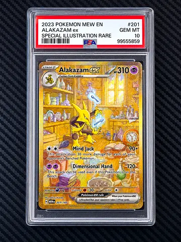 PSA 10 2023 Pokémon Alakazam ex Special Illustration Rare #201 - Gem Mint from 151
