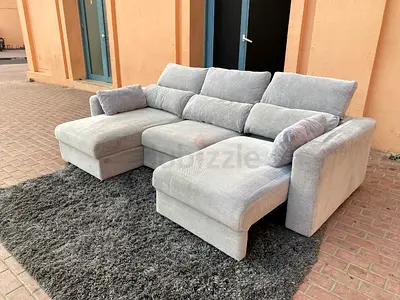 Ikea Eskilstuna L shape sofa bed with storage