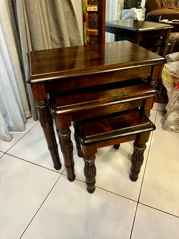 Solid wood stool