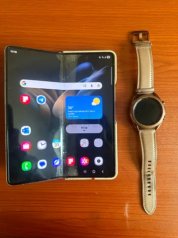 URGENT SELL!!! COMBO Samsung Galaxy Z Fold with case  Samsung Smart Watch
