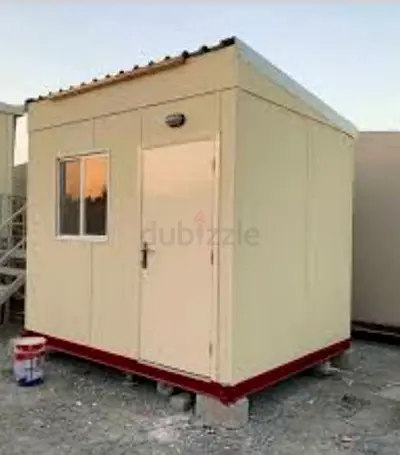 Prefabricated Outdoor Storage Room / Rooftop Shed - White Panels for Mad Room/ Guard Room