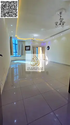 3 غرف وصالة | غرفة خادمة | غرفة غسيل | 4 حمام | 2 بلكونة | مساحات كبيرة جدًا | من أكبر المساحات بعجمان | موقع مميز | أبراج الخور | 55,000 درهم سنويًا