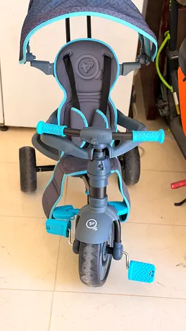 3-in-1 Toddler Tricycle with Canopy and Parent Handle
