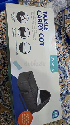 Juniors Jamie Carry Cot - Portable Newborn Bassinet