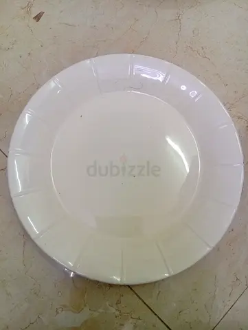 white glass plate per pc