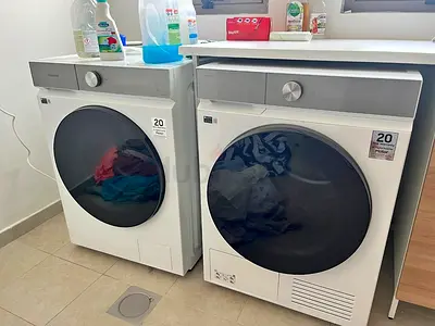 Free Delivery- SAMSUNG 11.5KG Washer 9KG 💯 Dryer Separate Set Bespoke Model With Ai Wi-Fi Connectio