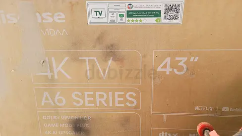 Hisense 43 Inch 4K UHD Smart TV A6 Series