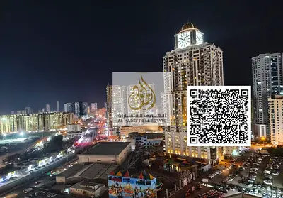 غرفتين وصاله مع 3 حمام و 2 بلكونه مع استور بغلفا تاور الراشديه 1 مع باركينج وچيم ومسبح وحديقه اطفال مساحه كبيره جدا وممتازه افضل تشطيبات داخل عجـمـان