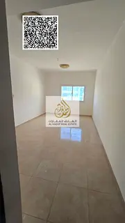 Two-bedroom apartment with a living room for annual rent in Ajman, near Al-Aqsa and Al-Wataniya scho