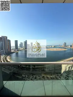 3 Bedrooms &amp; Hall for Rent | Al Taawun – Sharjah | Front Row Corniche | Lake View | Free AC | 