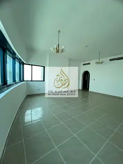 One bedroom apartment for rent in Mamzar Al Taawun with Dubai view full facilities gym pool tennis c
