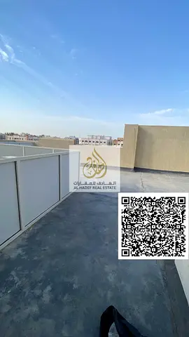 Two-bedroom apartment with a living room in Al-Jarf 3, plus a roof terrace and two bathrooms. Second occupancy. Very spacious. Close to the Chinese ma