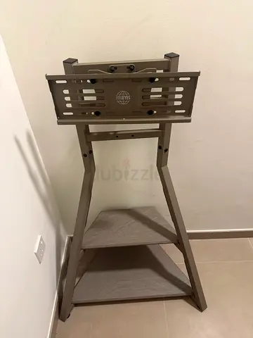 FITUEYES floor TV stand with two shelves
