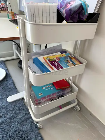 IKEA Raskog 3-Tier Utility Cart - White, Good Condition