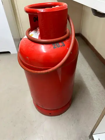 Used LPG Gas Cylinder with Regulator and Hose - Good Condition